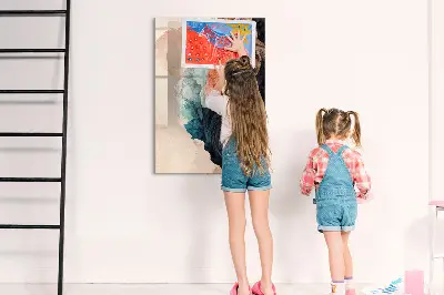 Magnetic wall board Abstract spots
