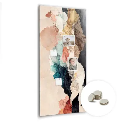 Magnetic wall board Abstract spots