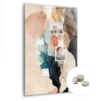 Magnetic wall board Abstract spots