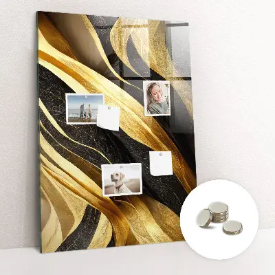 Magnetic wall board Abstract lines