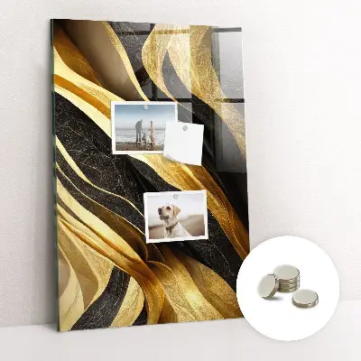 Magnetic wall board Abstract lines