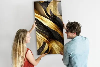 Magnetic wall board Abstract lines