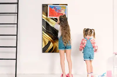 Magnetic wall board Abstract lines