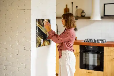 Magnetic wall board Abstract lines
