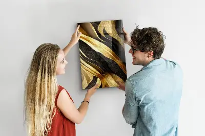 Magnetic wall board Abstract lines