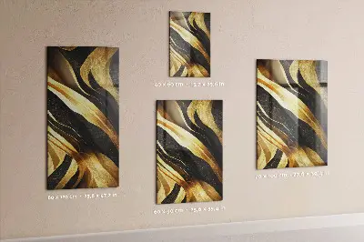 Magnetic wall board Abstract lines