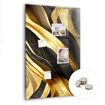 Magnetic wall board Abstract lines