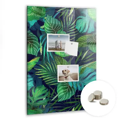 Magnet board Exotic large leaves