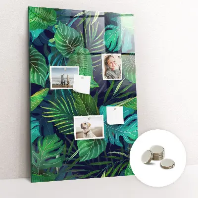Magnet board Exotic large leaves
