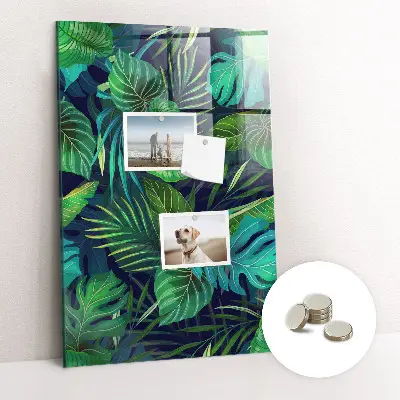 Magnet board Exotic large leaves