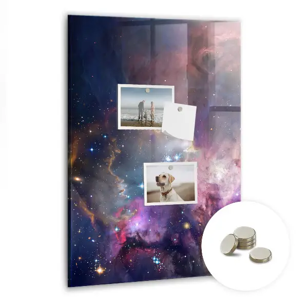Magnetic Galaxy Space Glass Dry Erase Board