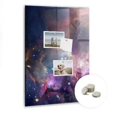 Magnetic Galaxy Space Glass Dry Erase Board