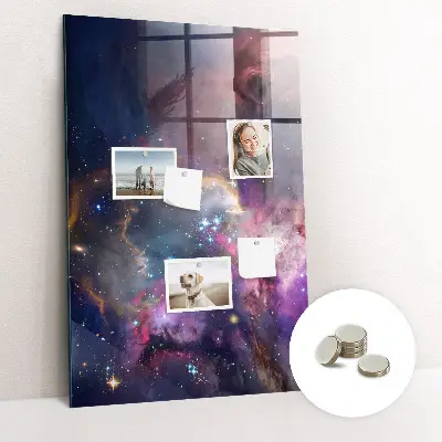 Magnetic Galaxy Space Glass Dry Erase Board