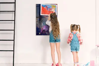 Magnetic Galaxy Space Glass Dry Erase Board