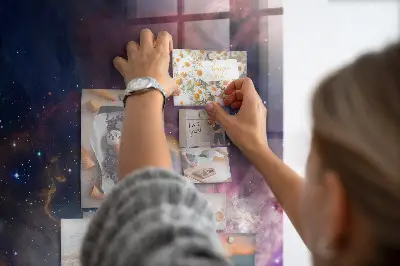 Magnetic Galaxy Space Glass Dry Erase Board