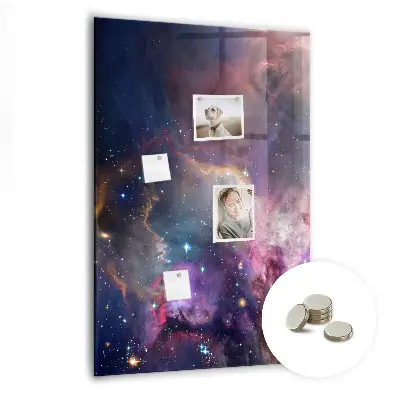 Magnetic Galaxy Space Glass Dry Erase Board