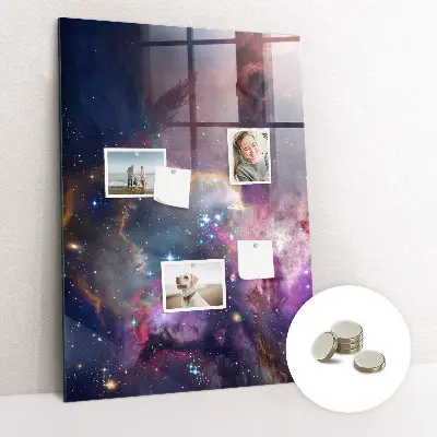 Magnetic Galaxy Space Glass Dry Erase Board