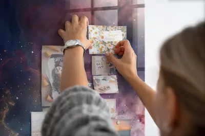 Magnetic Galaxy Space Glass Dry Erase Board
