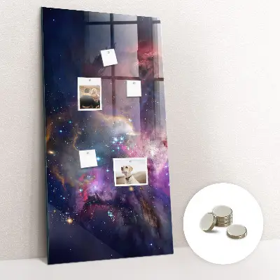 Magnetic Galaxy Space Glass Dry Erase Board