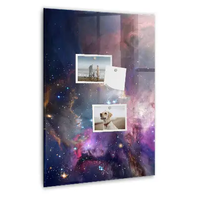 Magnetic Galaxy Space Glass Dry Erase Board