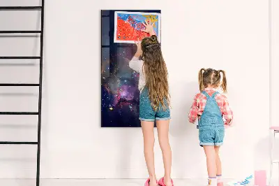 Magnetic Galaxy Space Glass Dry Erase Board