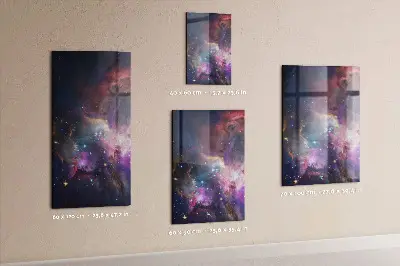 Magnetic Galaxy Space Glass Dry Erase Board