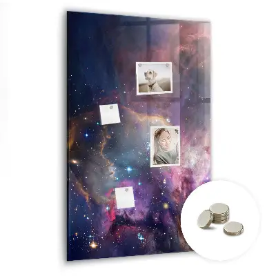 Magnetic Galaxy Space Glass Dry Erase Board