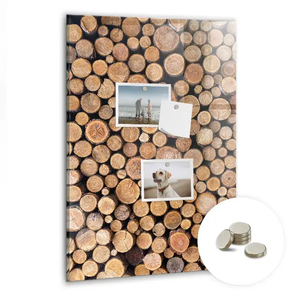 Tree stumps magnetic wall board