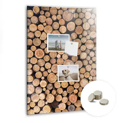 Tree stumps magnetic wall board