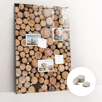 Tree stumps magnetic wall board