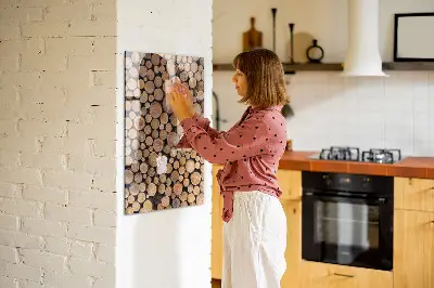 Tree stumps magnetic wall board