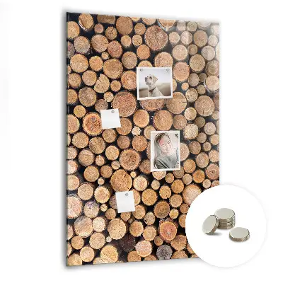 Tree stumps magnetic wall board