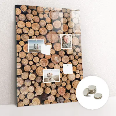 Tree stumps magnetic wall board