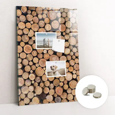 Tree stumps magnetic wall board