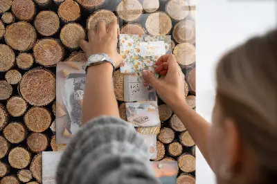 Tree stumps magnetic wall board
