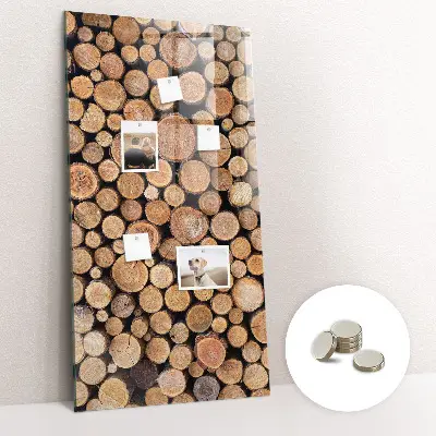 Tree stumps magnetic wall board