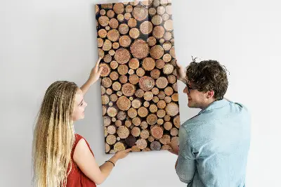 Tree stumps magnetic wall board