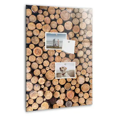 Tree stumps magnetic wall board
