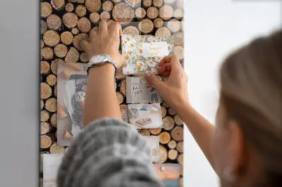 Tree stumps magnetic wall board