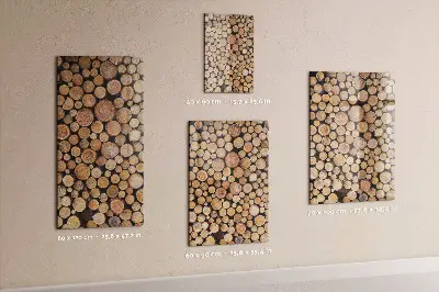 Tree stumps magnetic wall board
