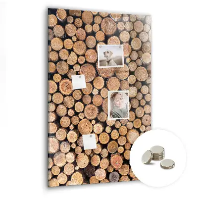 Tree stumps magnetic wall board