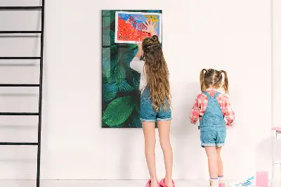 Magnetic wall board Large tropical leaves