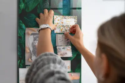 Magnetic wall board Large tropical leaves