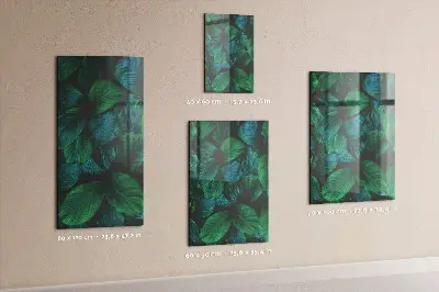 Magnetic wall board Large tropical leaves