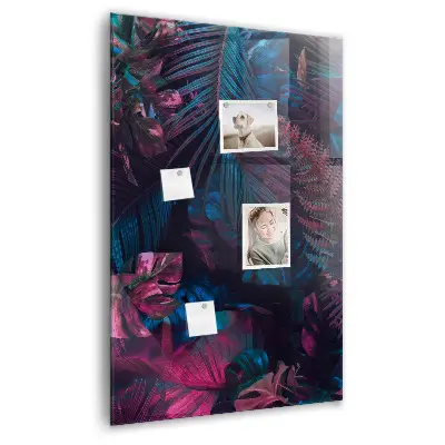 Magnetic wall board Tropical leaves