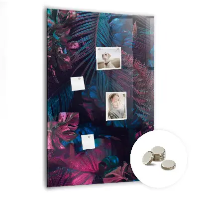 Magnetic wall board Tropical leaves