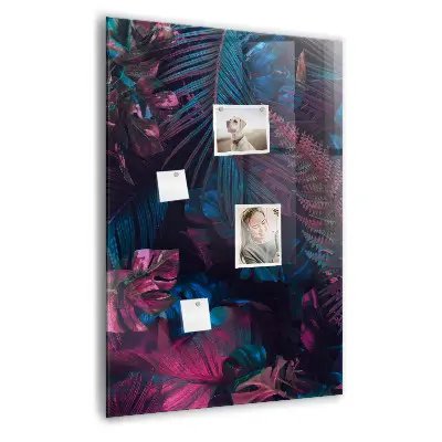 Magnetic wall board Tropical leaves