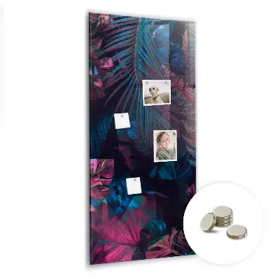 Magnetic wall board Tropical leaves