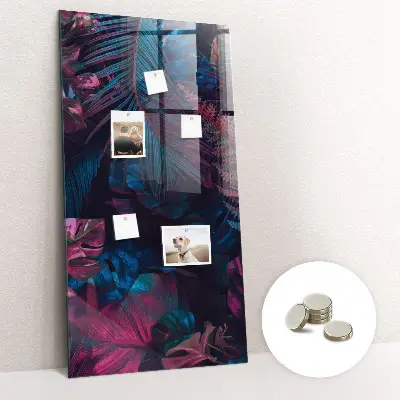 Magnetic wall board Tropical leaves
