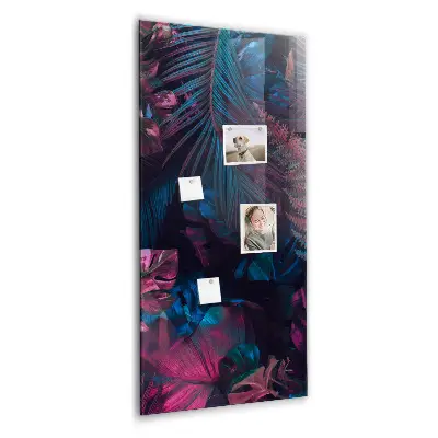 Magnetic wall board Tropical leaves
